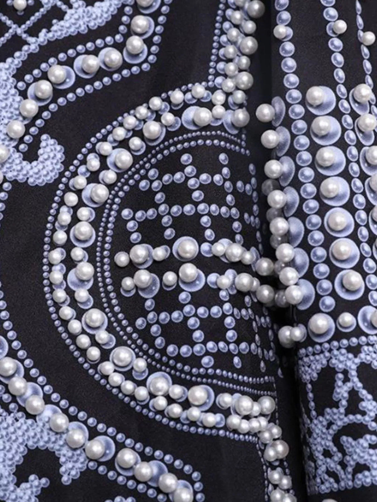 Pearl-Embellished One-Button Blazer The Nichole Collection