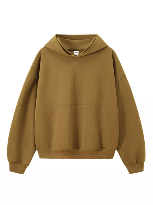 Men's Dropped-Shoulder Kangaroo-Pocket Hoodie The Nichole Collection