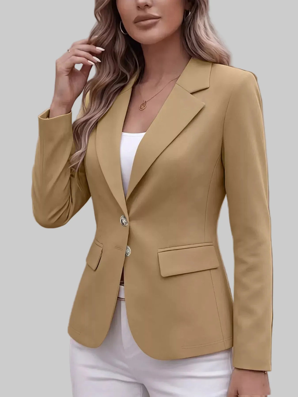 Two-Button Notched-Lapel Blazer The Nichole Collection - Official Site