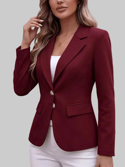 Two-Button Notched-Lapel Blazer The Nichole Collection - Official Site