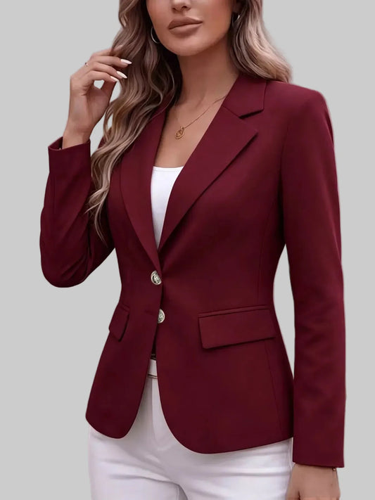 Two-Button Notched-Lapel Blazer The Nichole Collection - Official Site