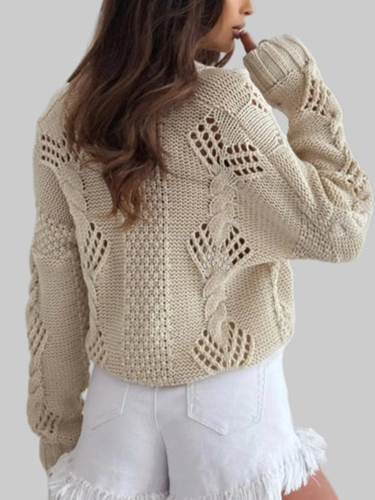 Button Up V-Neck Cardigan | The Nichole Collection