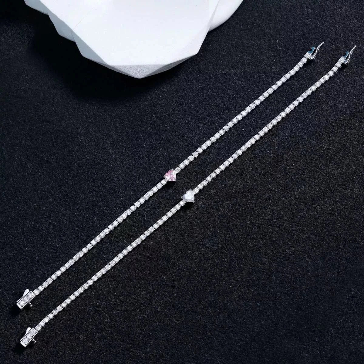 2.42 Carat Moissanite 925 Sterling Silver Bracelet The Nichole Collection