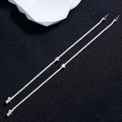 2.42 Carat Moissanite 925 Sterling Silver Bracelet The Nichole Collection