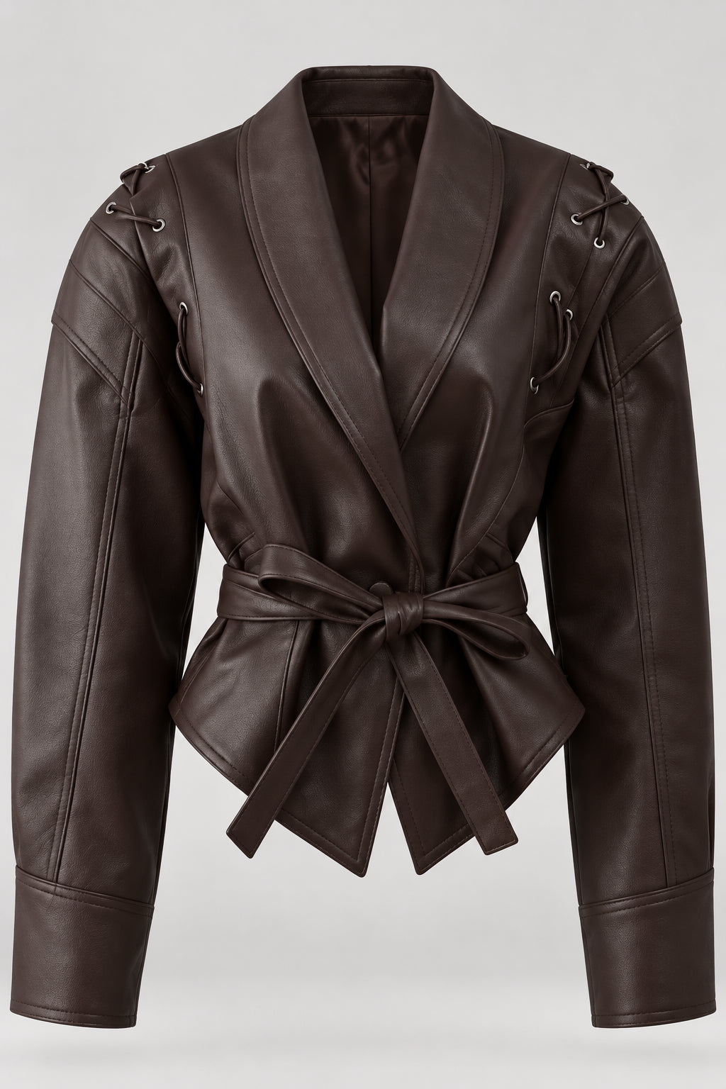 BELTED SHAWL-COLLAR JACKET The Nichole Collection - Official Site