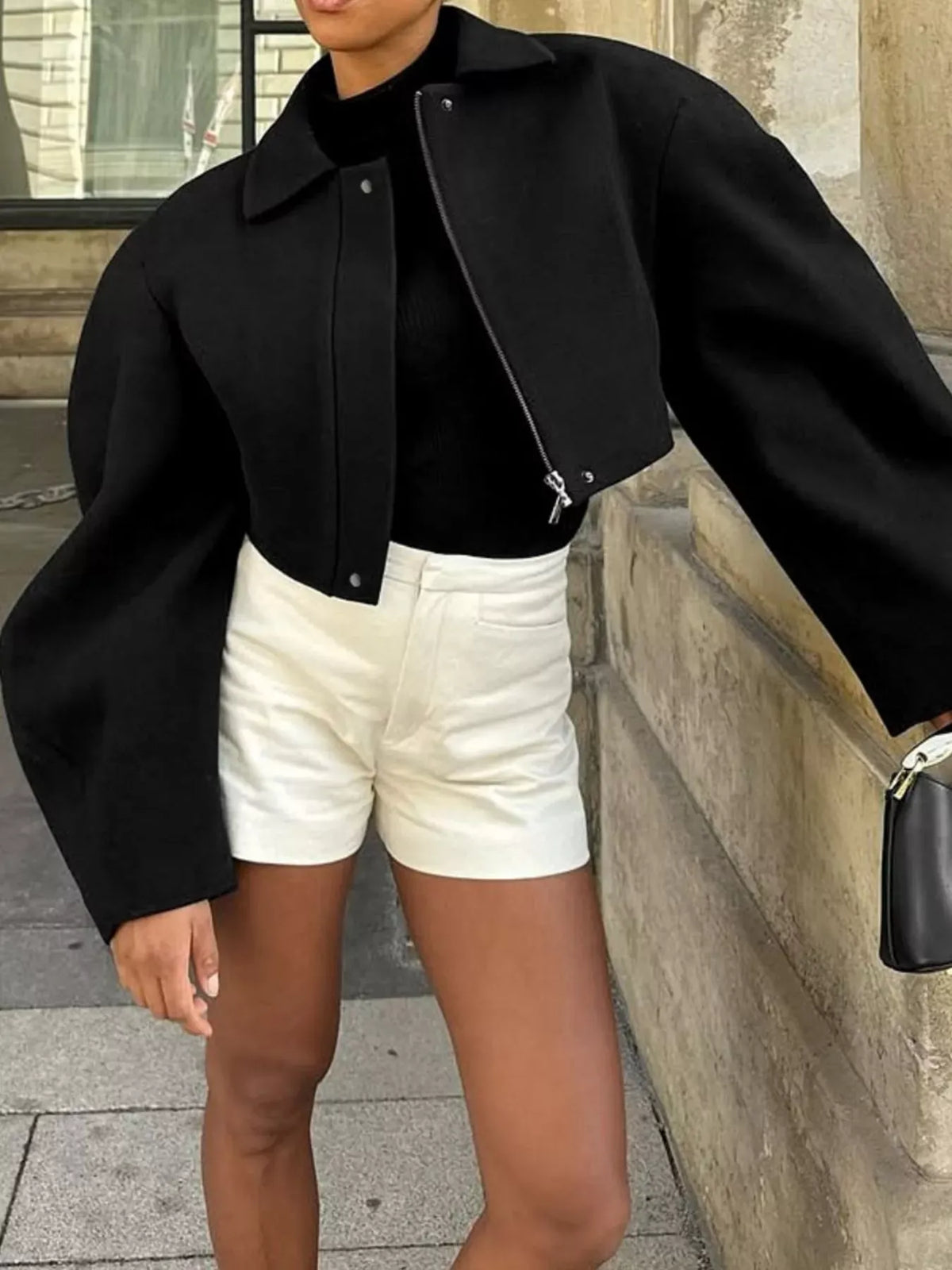 Cropped Zip-Up Jacket The Nichole Collection - Official Site