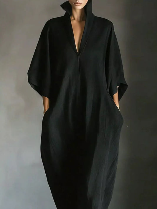 3/4 Sleeve Maxi Dress with Pockets The Nichole Collection - Official Site