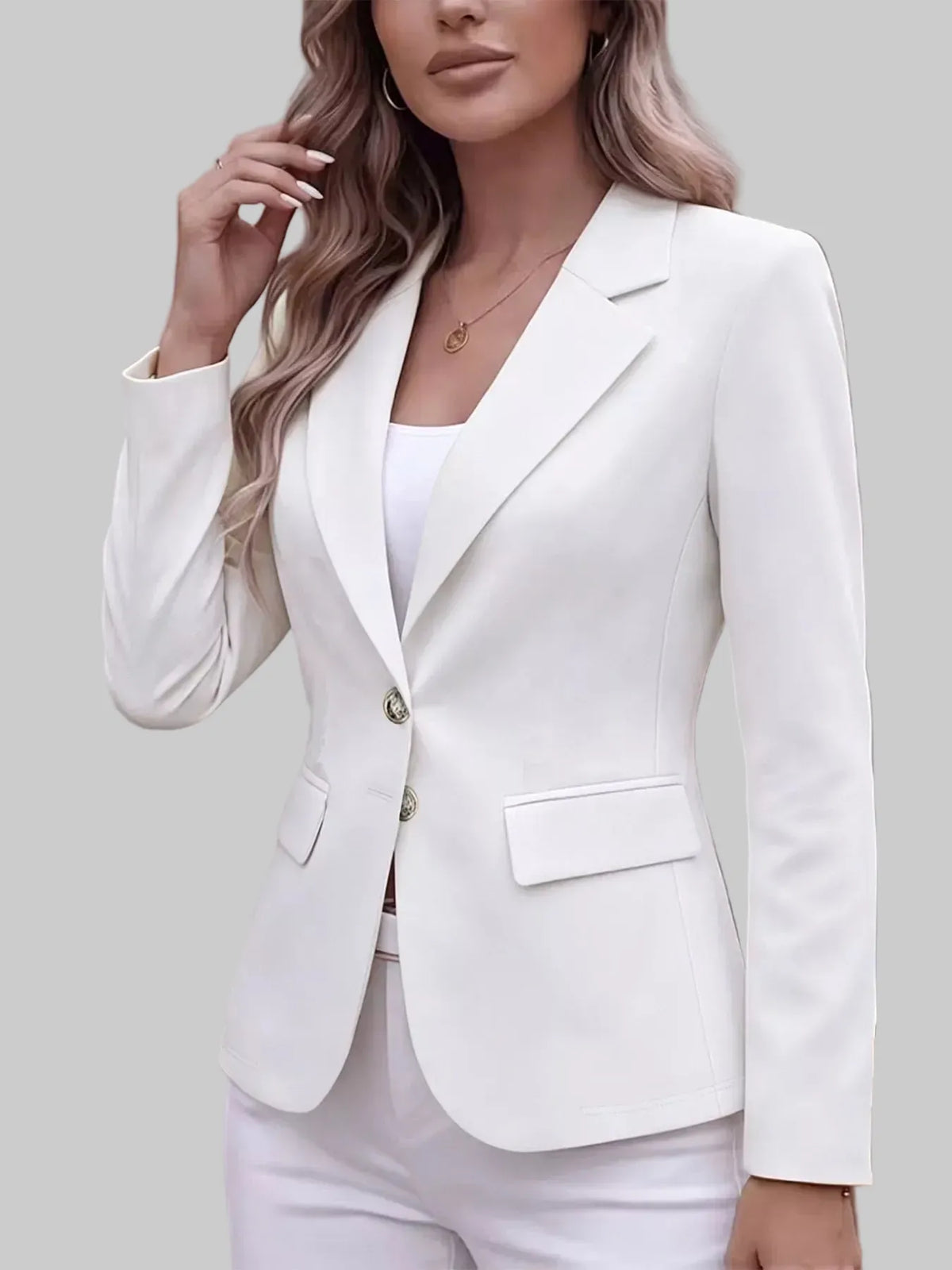 Two-Button Notched-Lapel Blazer The Nichole Collection - Official Site