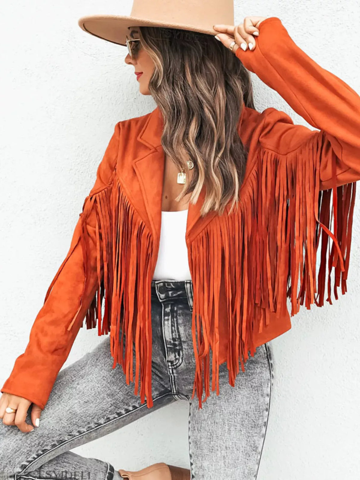 VALERIE FRINGE CROPPED JACKET The Nichole Collection - Official Site