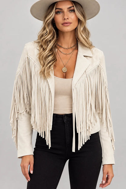 VALERIE FRINGE CROPPED JACKET The Nichole Collection - Official Site