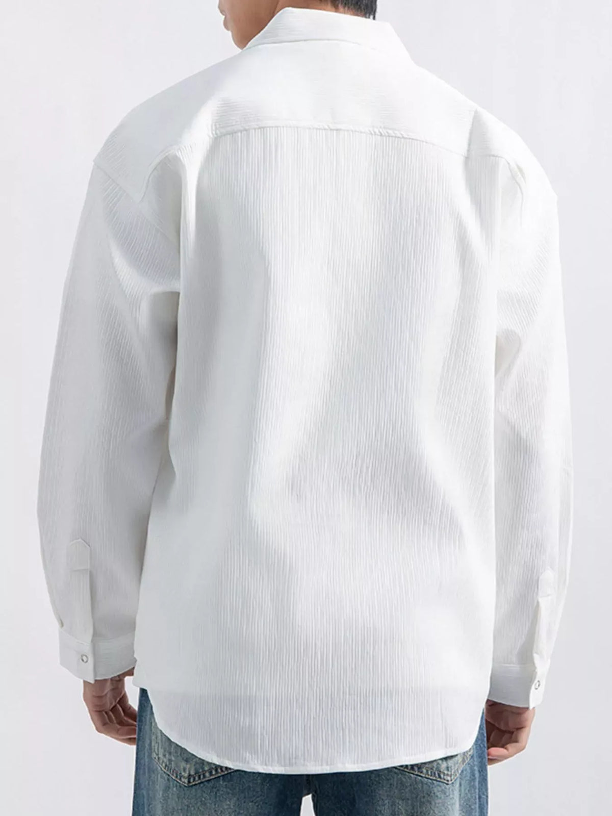 Men's Casual Textured Button-Down Shirt Jonathan M Collection
