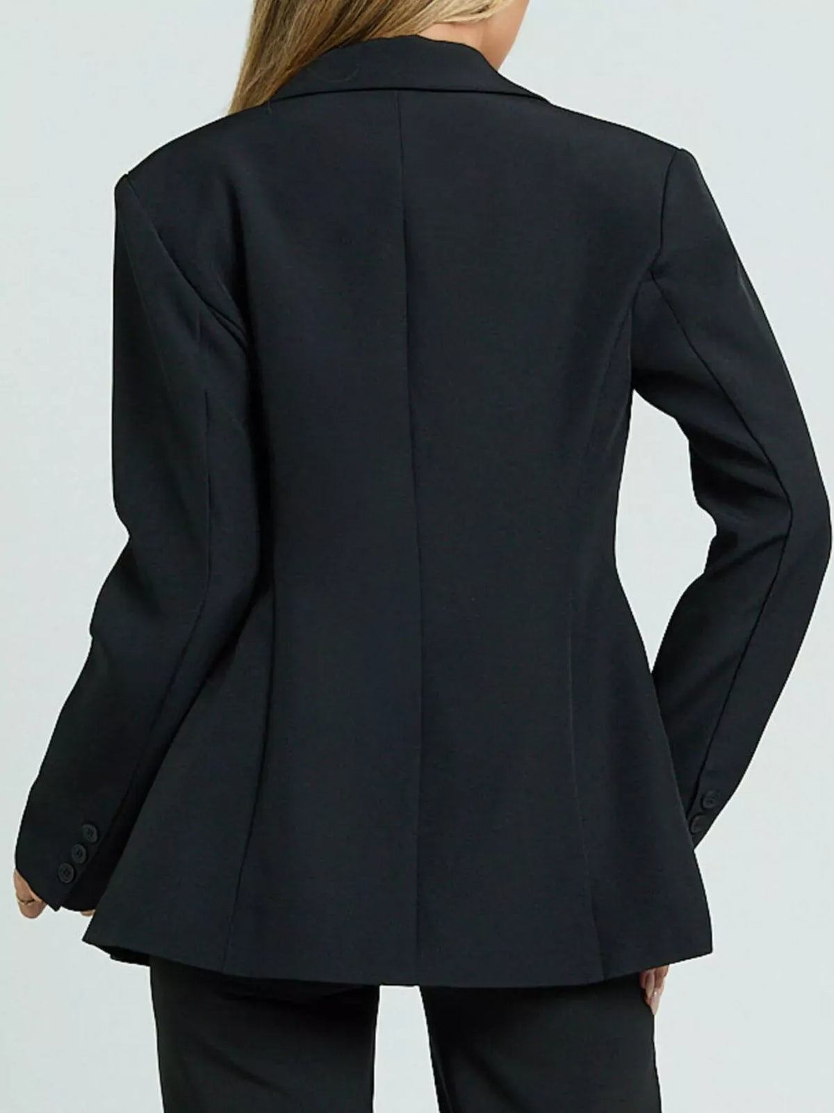 Lapel-Collar One-Button Blazer The Nichole Collection