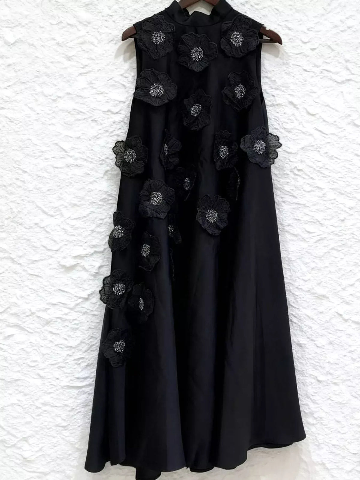 Floral-Embellished Sleeveless Maxi Dress The Nichole Collection