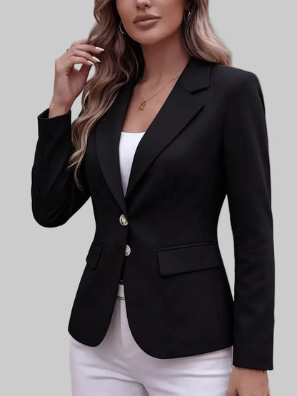 Two-Button Notched-Lapel Blazer The Nichole Collection - Official Site