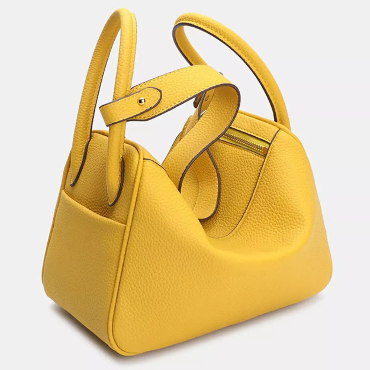 PEBBLED FOLD-OVER SATCHEL The Nichole Collection - Official Site