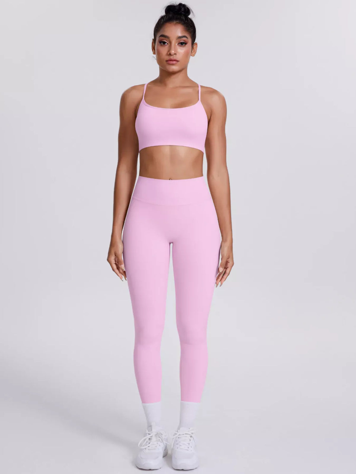 Criss-Cross Back Cami and Leggings Active Set The Nichole Collection - Official Site