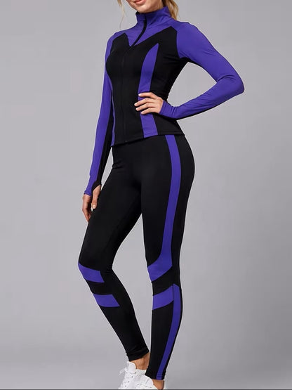 Zip-Up Jacket and Leggings Tracksuit The Nichole Collection