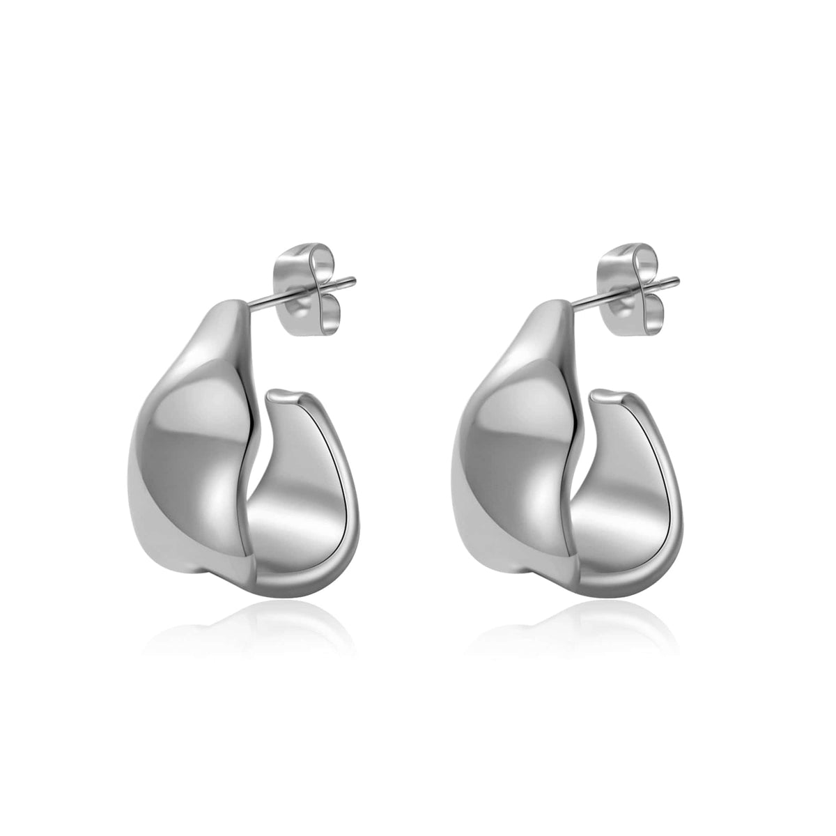 Geometric Gold Knot Statement Earrings The Nichole Collection - Official Site