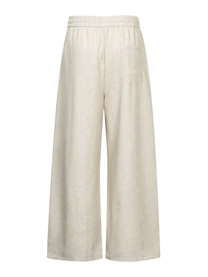Men's Wide-Leg Drawstring Casual Pants Jonathan M Collection
