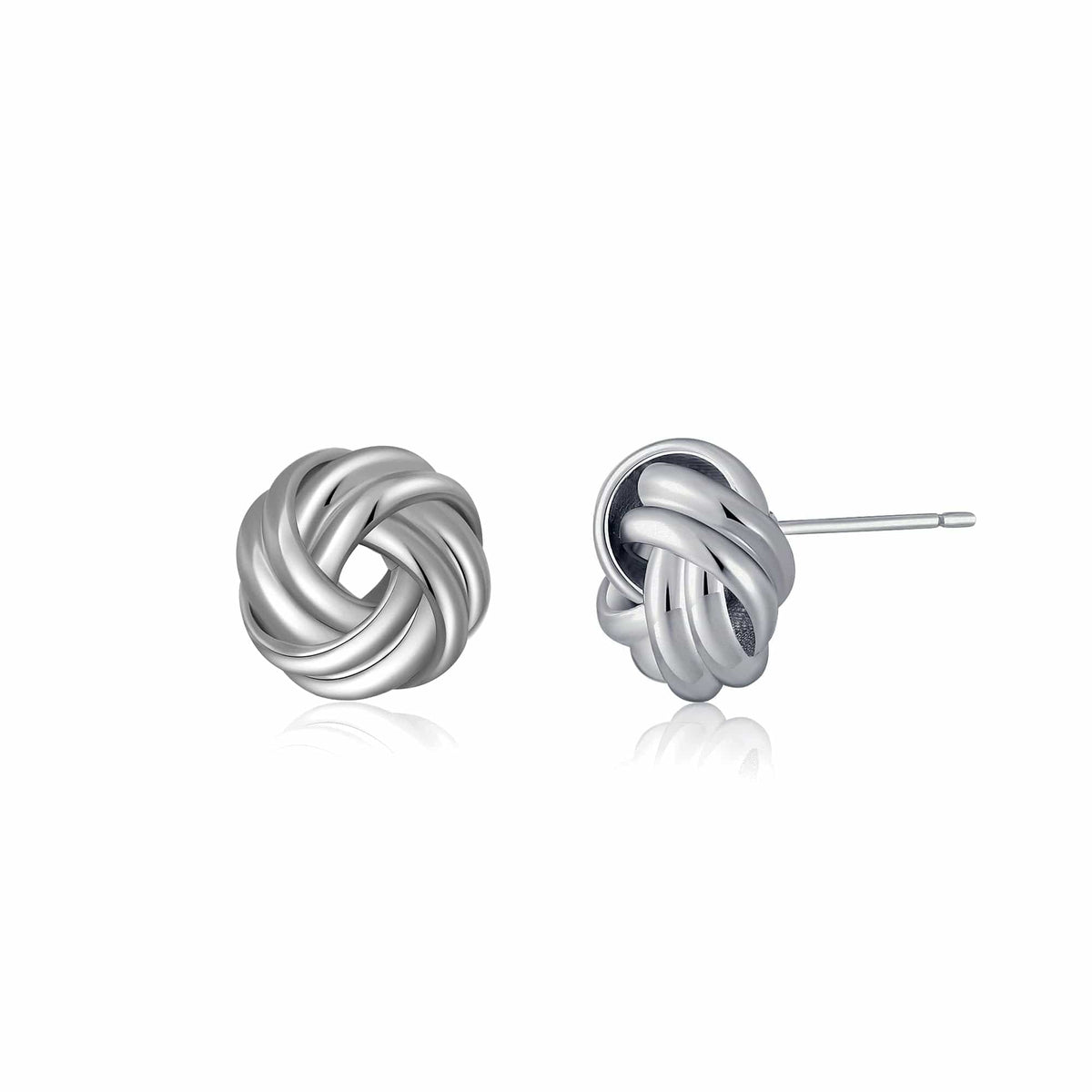 Geometric Gold Knot Statement Earrings The Nichole Collection - Official Site