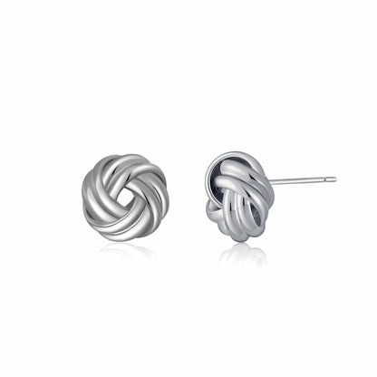Geometric Gold Knot Statement Earrings The Nichole Collection - Official Site