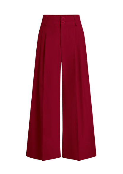 High Waisted Wide Leg Dress Pants with Pockets