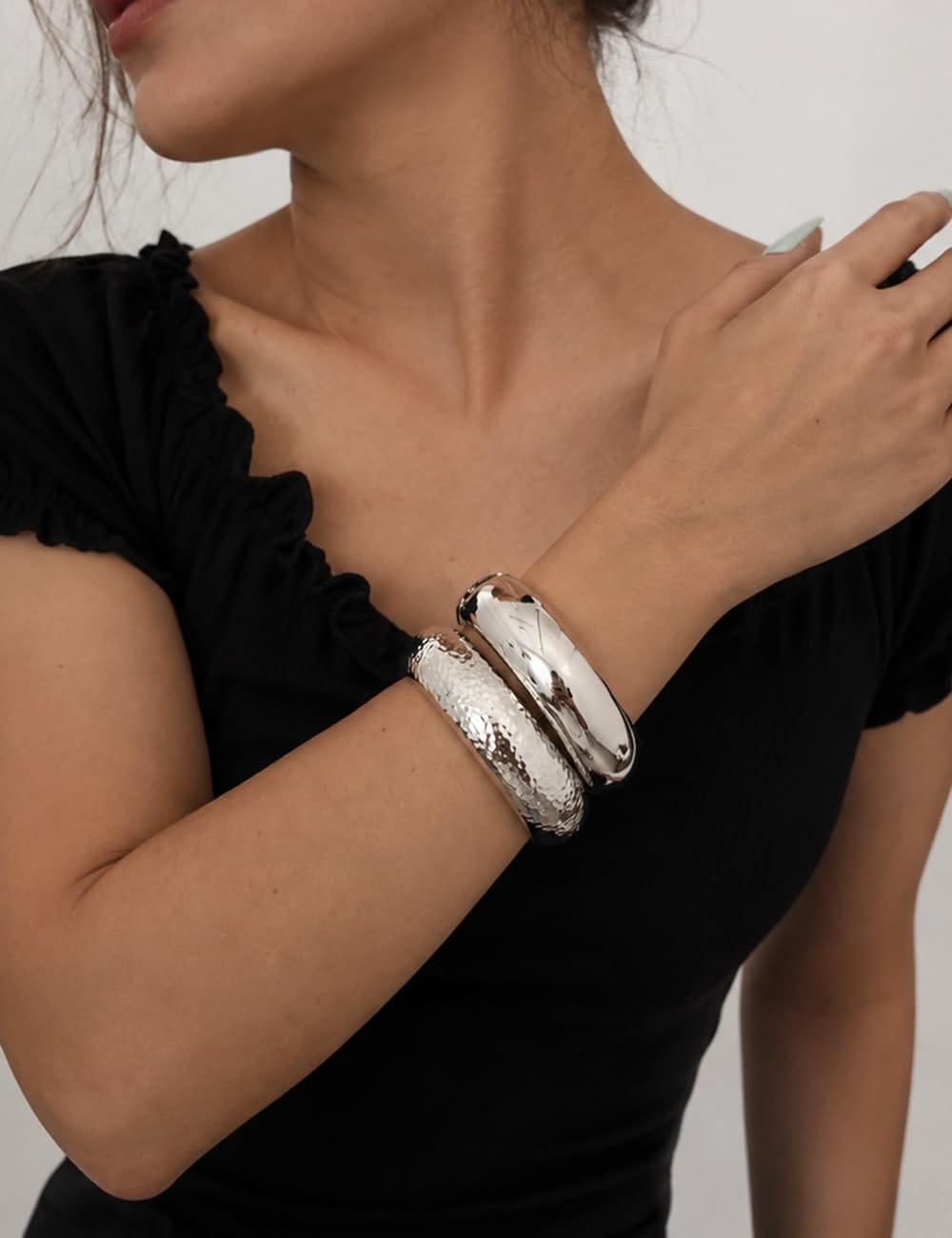 Gold Stackable Bangle Set