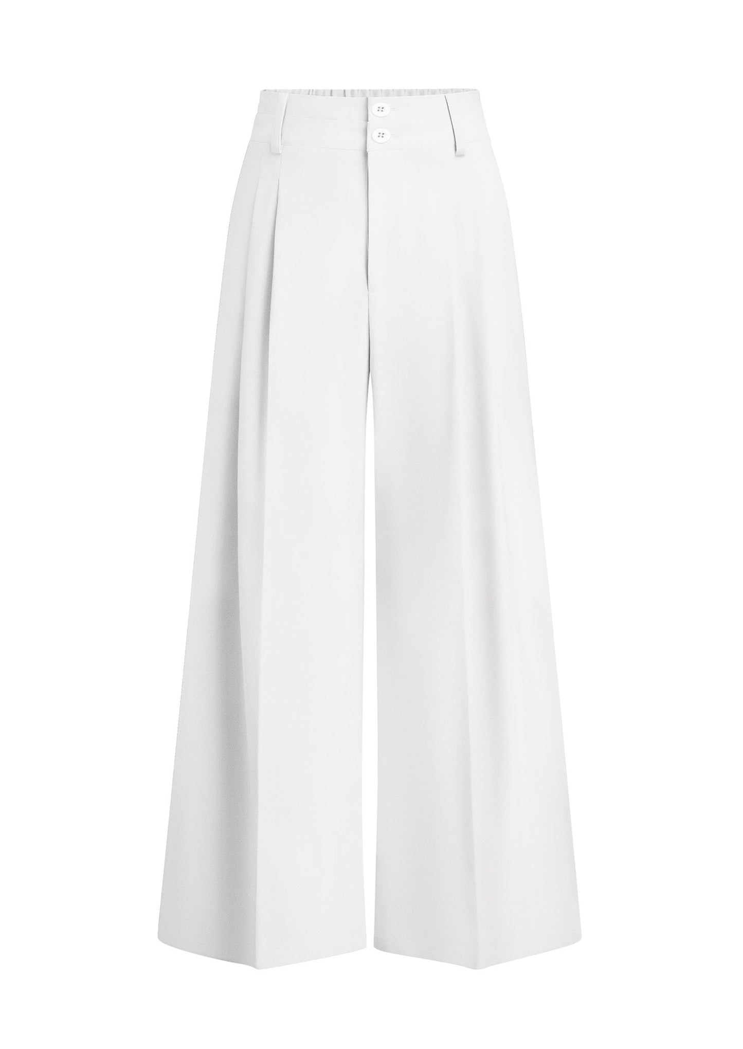 High Waisted Wide Leg Dress Pants with Pockets