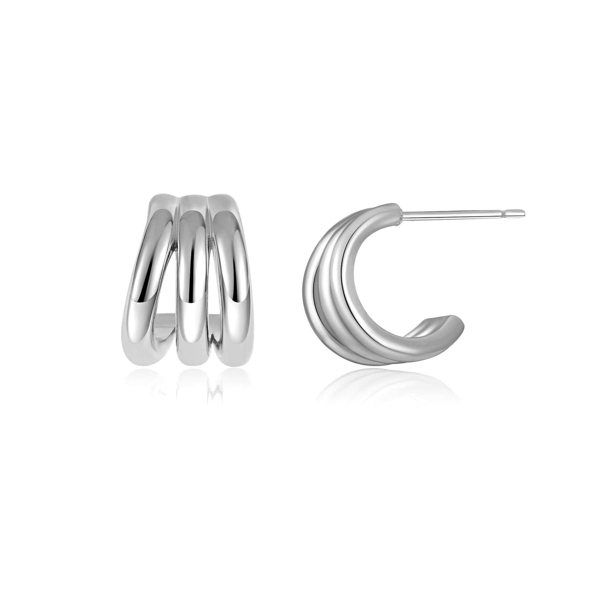 Geometric Gold Knot Statement Earrings The Nichole Collection - Official Site