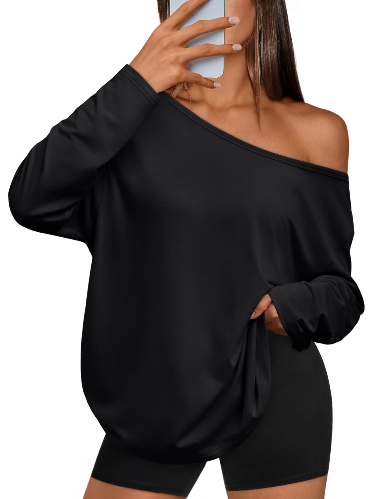 Off Shoulder Oversized Top