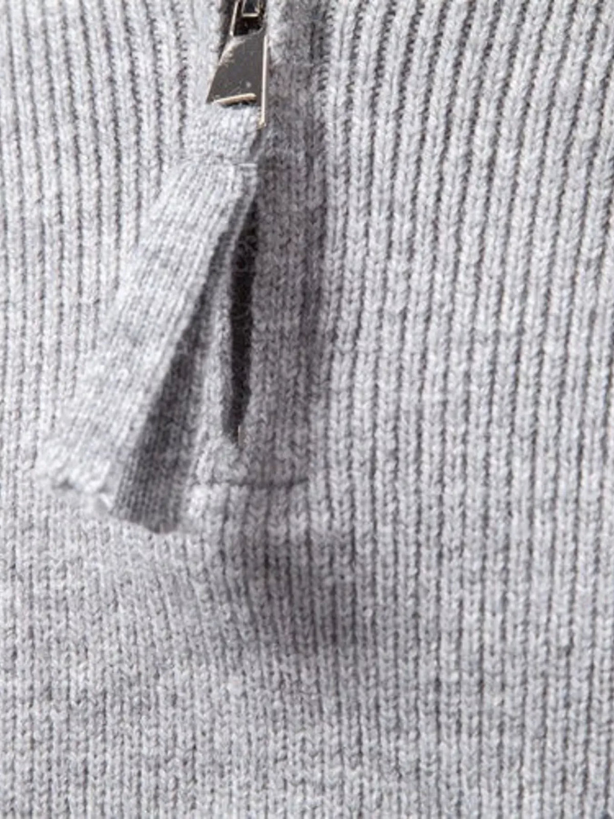 Men's Quarter-Zip Ribbed-Knit Sweater Jonathan M Collection