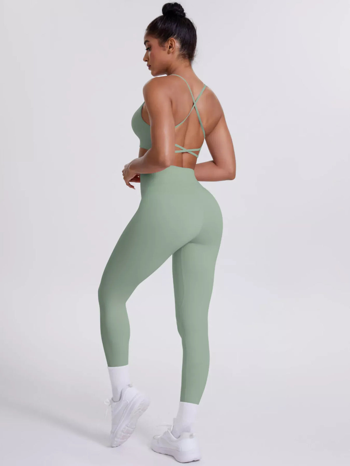 Criss-Cross Back Cami and Leggings Active Set The Nichole Collection - Official Site