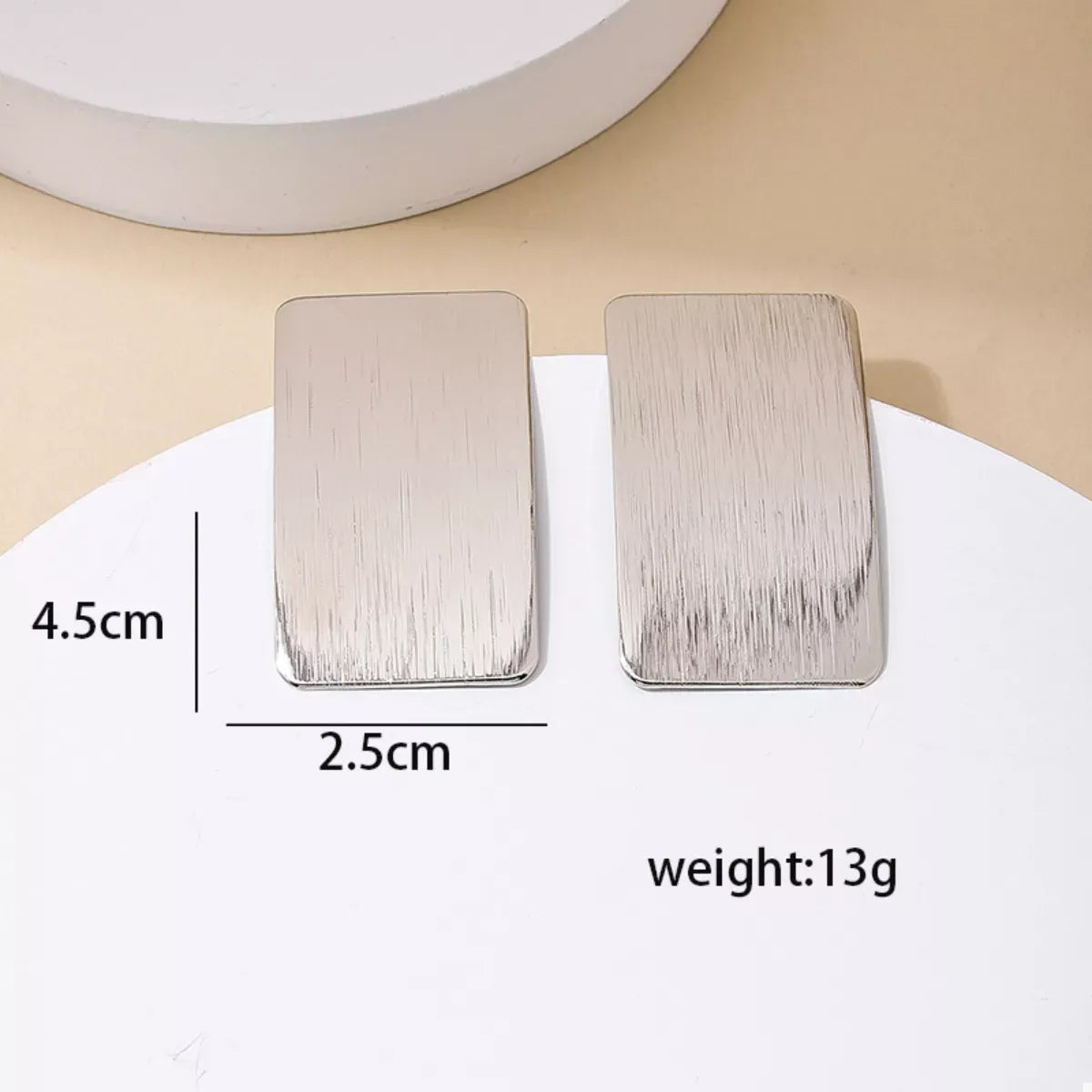 TAILORED RECTANGLE EARRINGS The Nichole Collection - Official Site