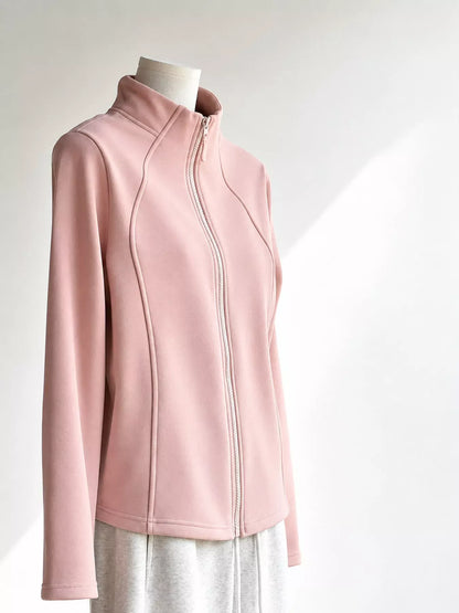 Sculpted Fit Fleece-Lined Zip-Up Jacket The Nichole Collection - Official Site