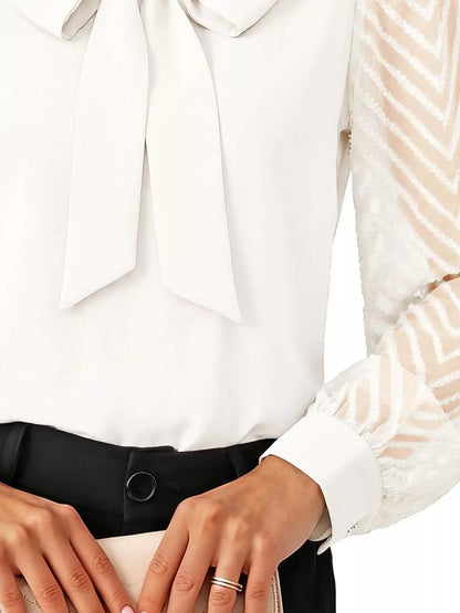 CELINE SHEER CHEVRON BLOUSE The Nichole Collection - Official Site