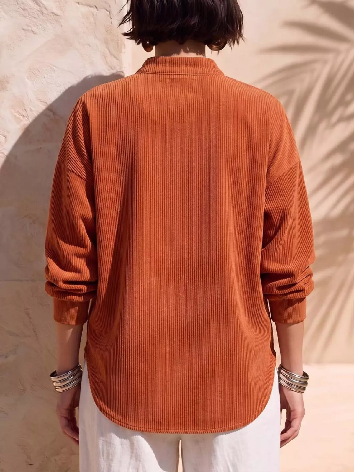 ASPEN CORDUROY HALF-ZIP SWEATER The Nichole Collection - Official Site