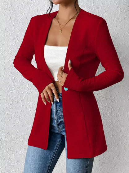Single-Button Long-Sleeve Blazer The Nichole Collection - Official Site