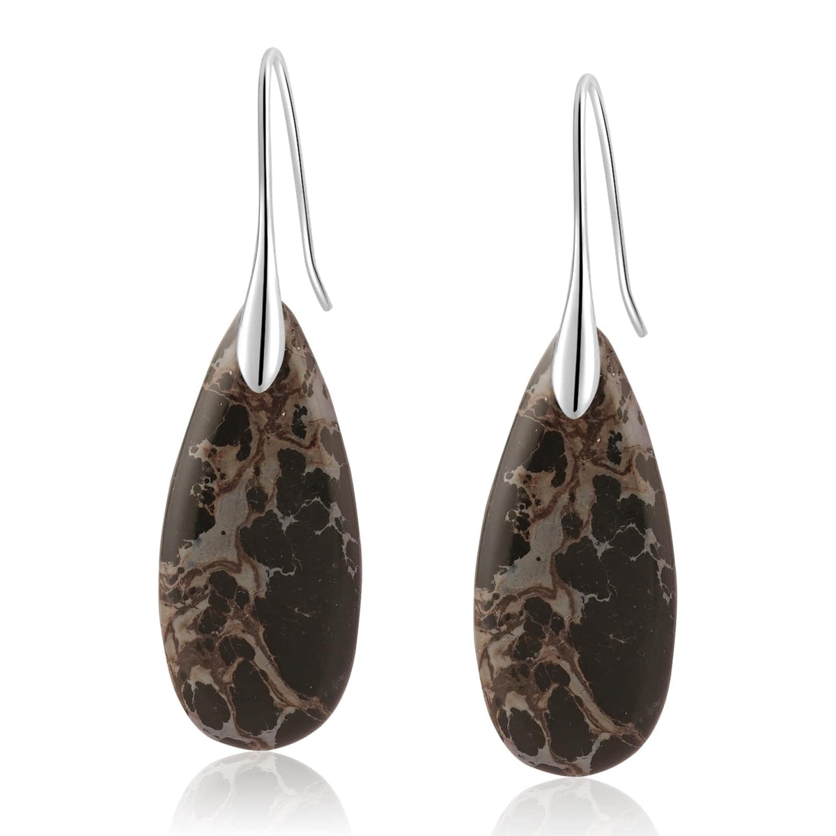 Natural Stone Teardrop Dangle Earrings The Nichole Collection - Official Site