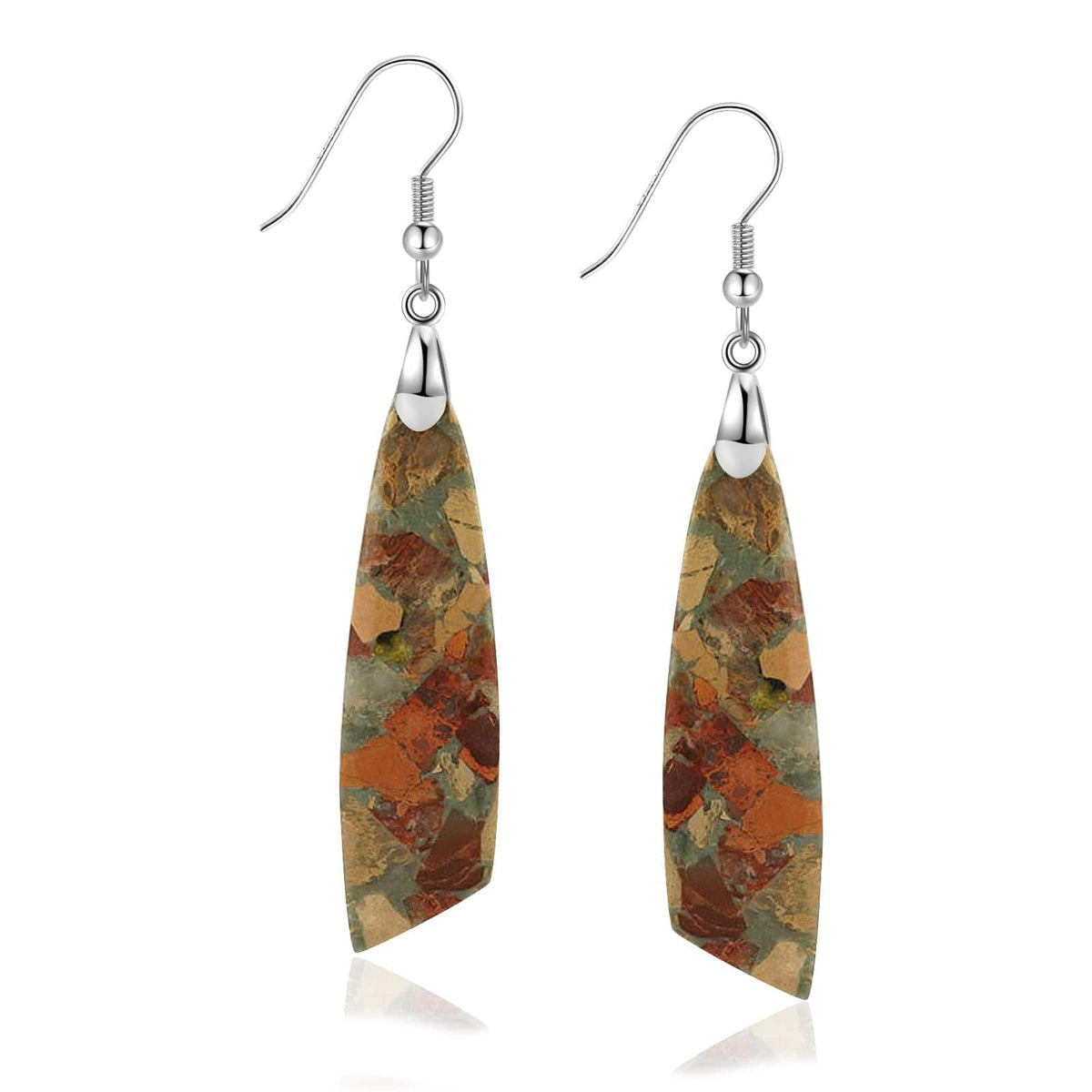 Natural Stone Teardrop Dangle Earrings The Nichole Collection - Official Site