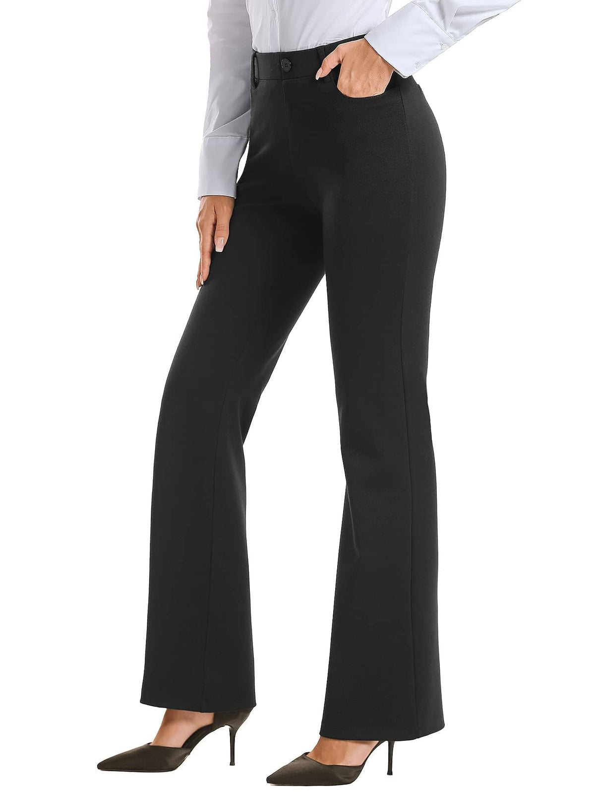 STRETCH BOOTCUT TROUSERS The Nichole Collection