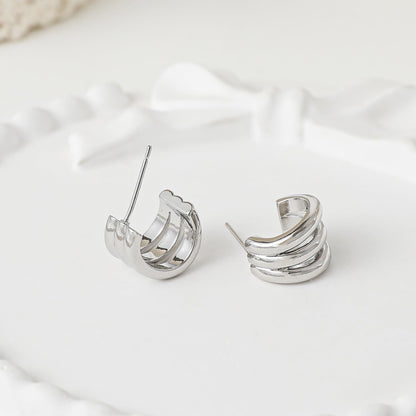 Geometric Gold Knot Statement Earrings The Nichole Collection - Official Site