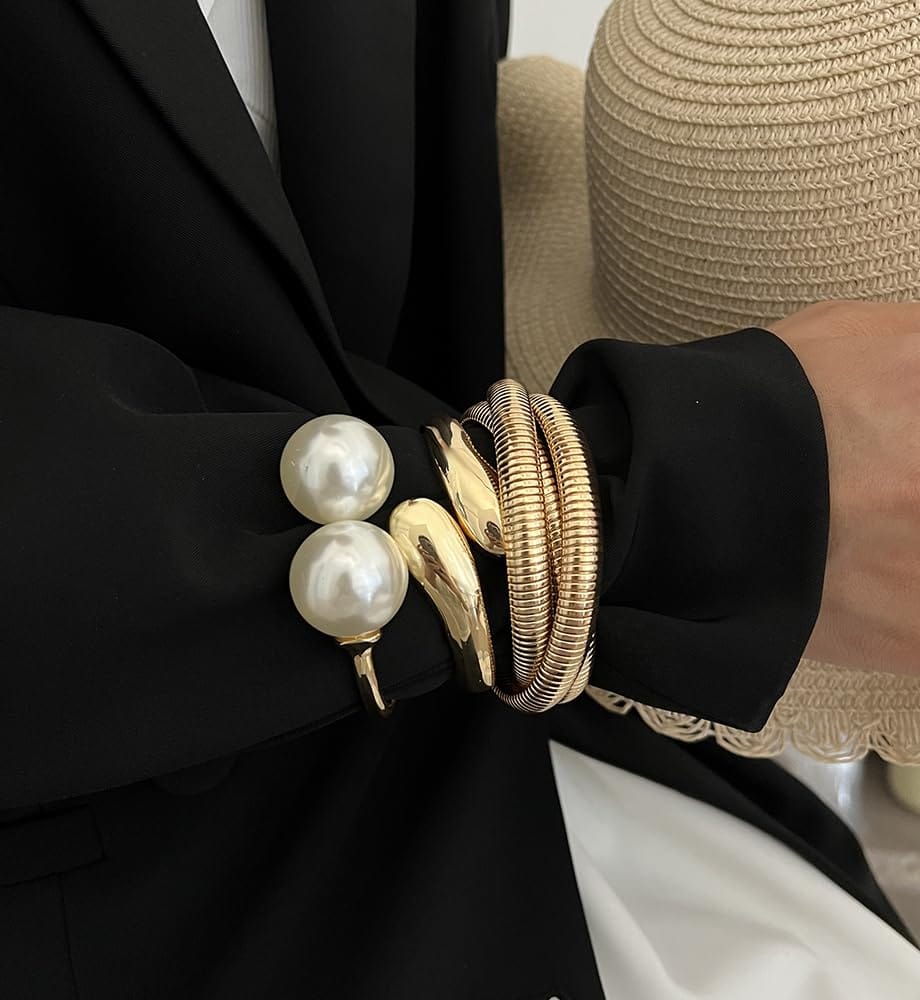 Gold Stackable Bangle Set