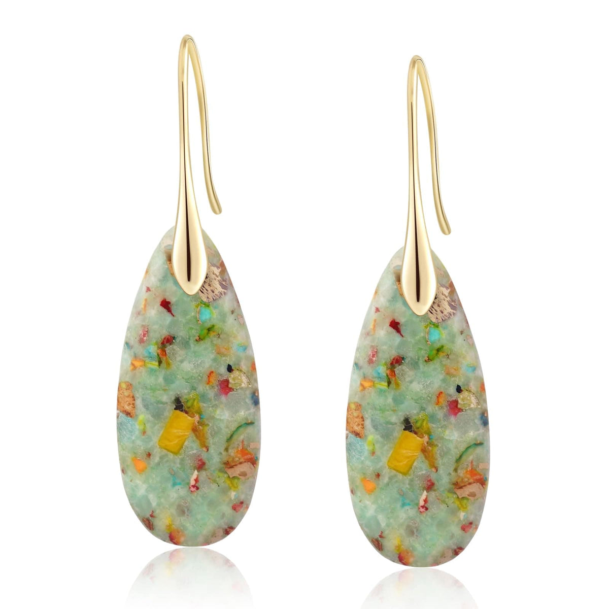 Natural Stone Teardrop Dangle Earrings The Nichole Collection - Official Site