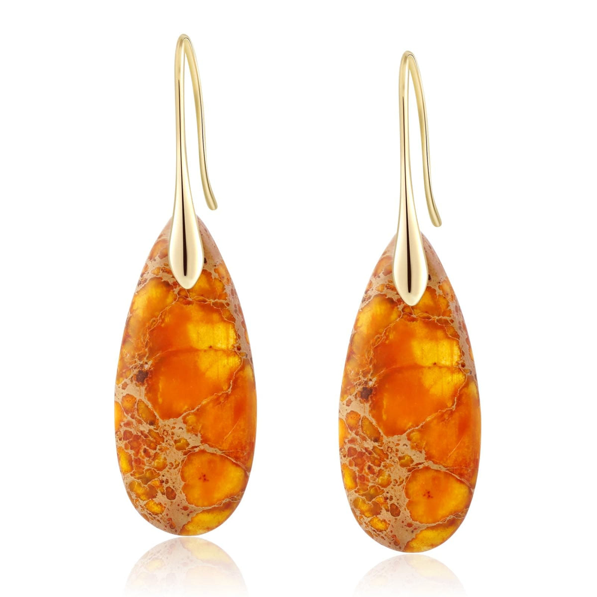 Natural Stone Teardrop Dangle Earrings The Nichole Collection - Official Site