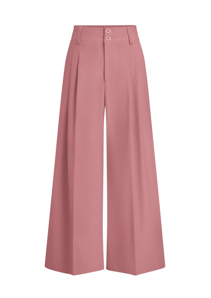 High Waisted Wide Leg Dress Pants with Pockets