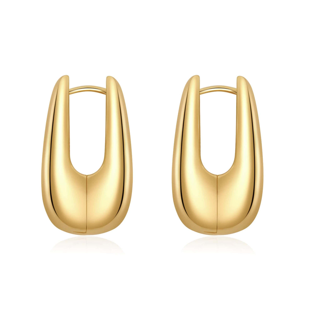 Geometric Gold Knot Statement Earrings The Nichole Collection - Official Site