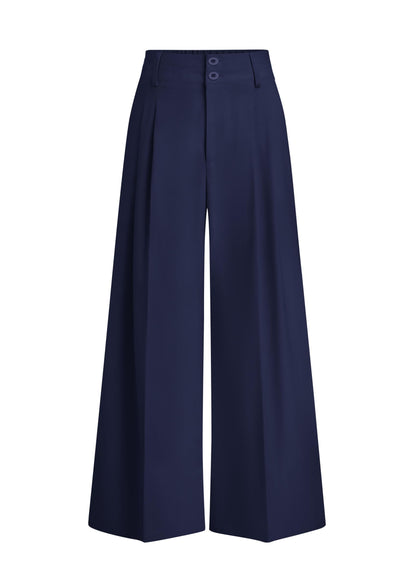 High Waisted Wide Leg Dress Pants with Pockets