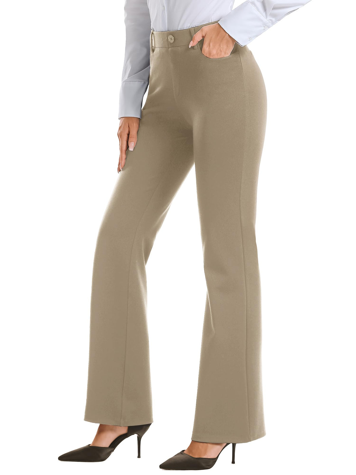 STRETCH BOOTCUT TROUSERS The Nichole Collection