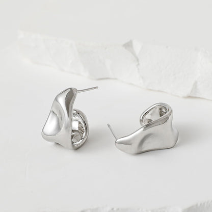 Geometric Gold Knot Statement Earrings The Nichole Collection - Official Site