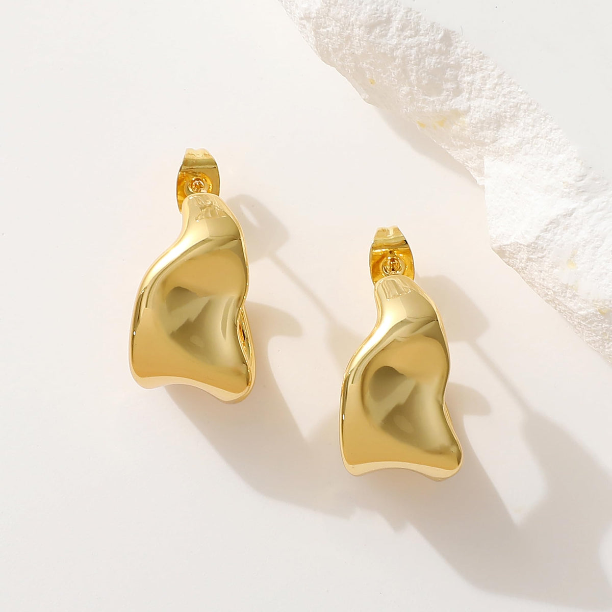 Geometric Gold Knot Statement Earrings The Nichole Collection - Official Site